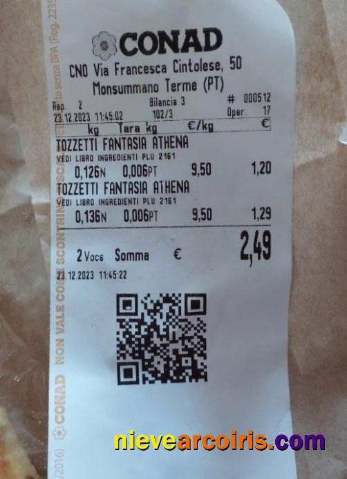 Conad Retail Store Payment Receipt Photolook