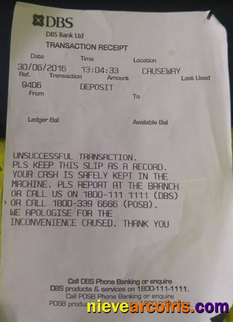 DBS Bank Payment Check Template