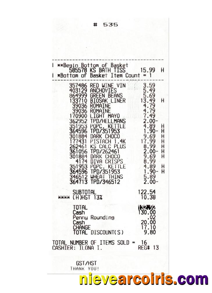 Editable FOOD COURT Receipt Template