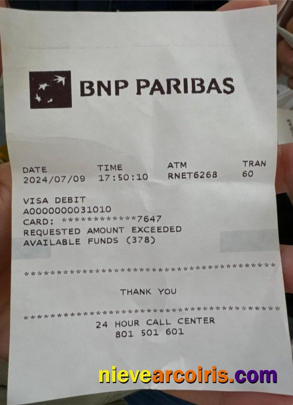 France BNP Paribas Payment Check Photolook