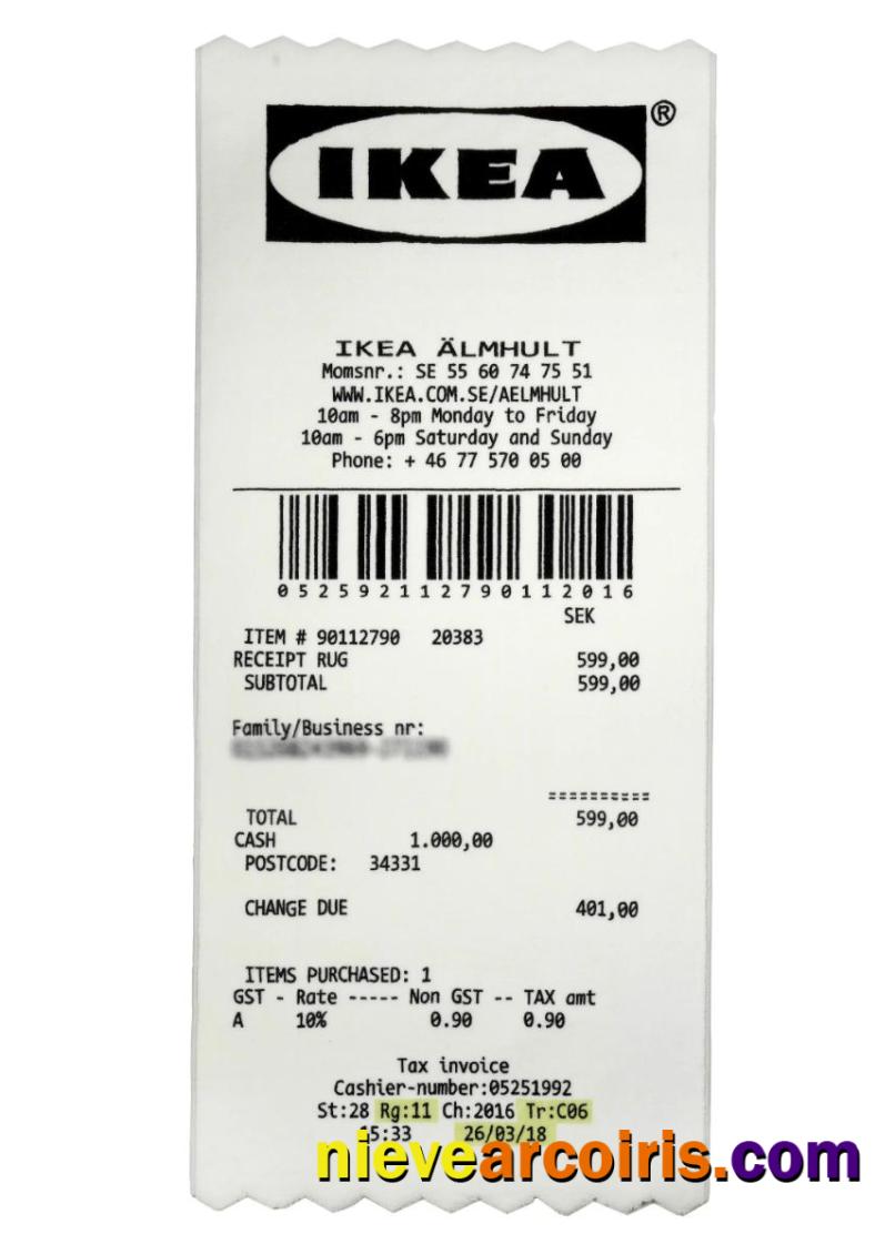 Ikea Holding Payment Check Preview