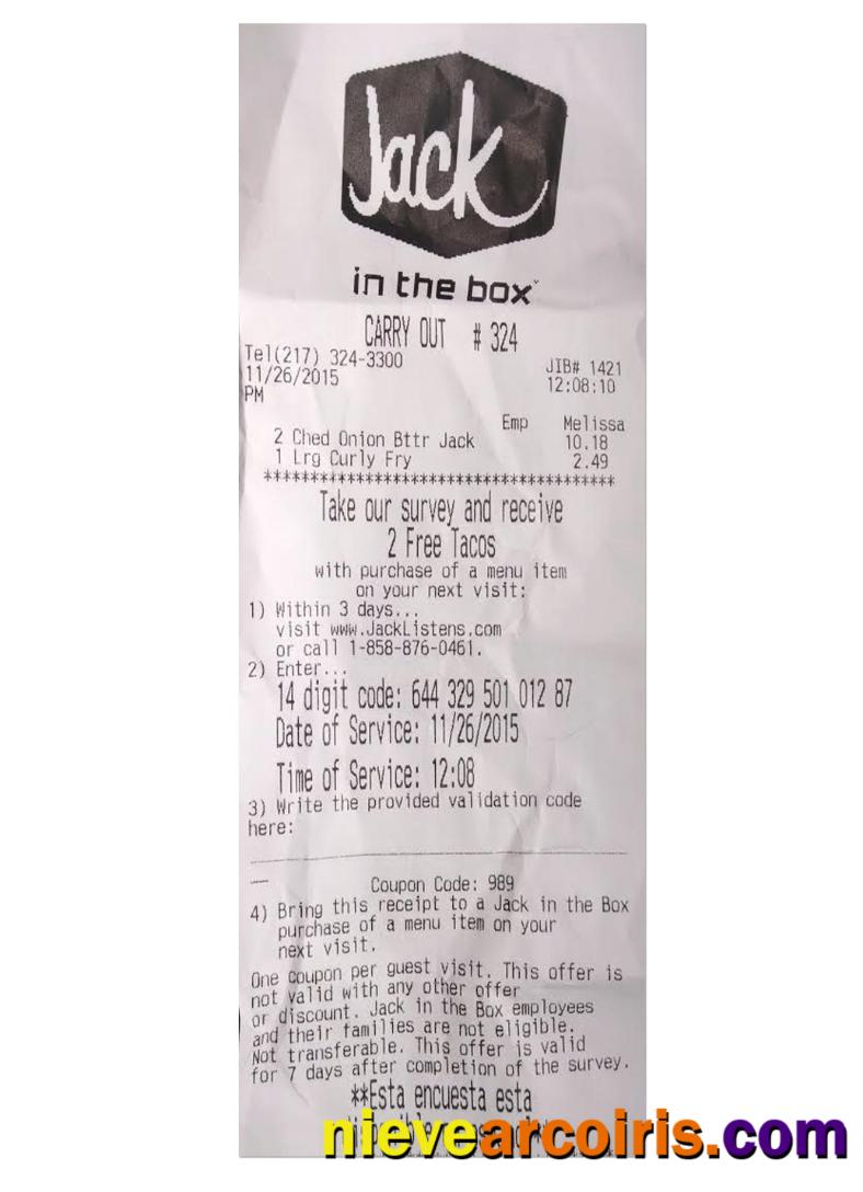 JACK Payment Receipt Template