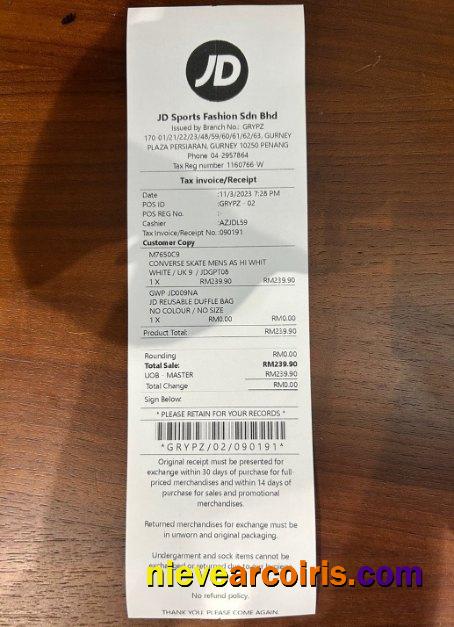 JD Sports Store Payment Check Photolook
