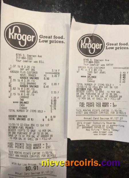 Kroger Company Payment Check Sample