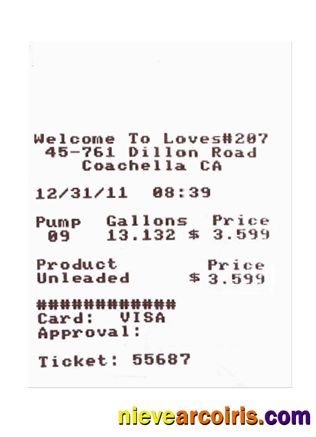 LOVES#207 Payment Receipt Preview