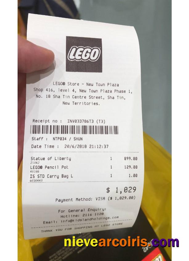 Lego Store Payment Receipt Photolook