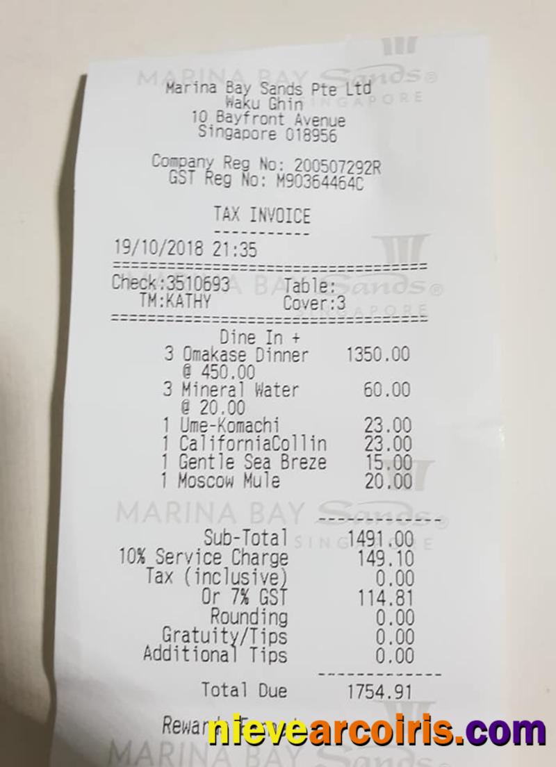 Marina Bay Sands Payment Check Photolook