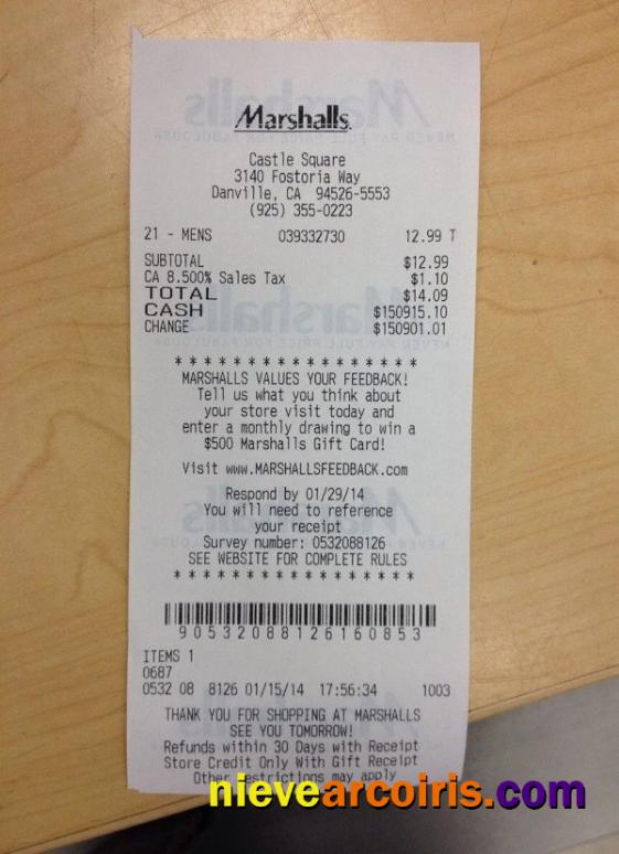 Marshalls Store Payment Check Photolook