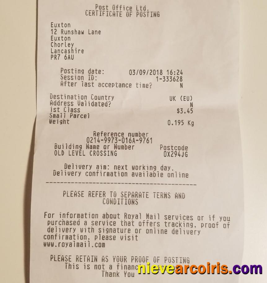 Post Office Ltd Payment Check Template