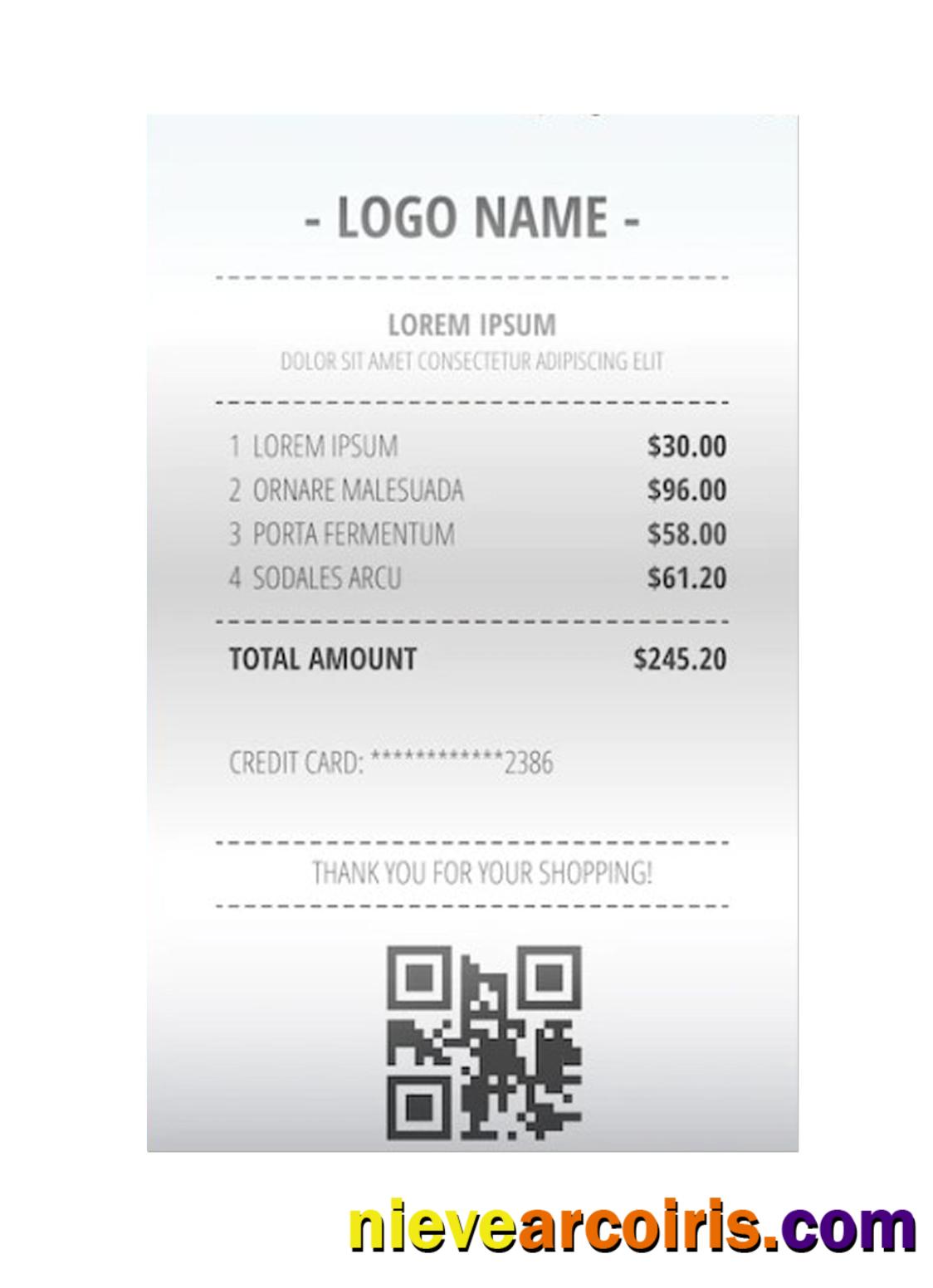 Premium RECEIPT Sample Template