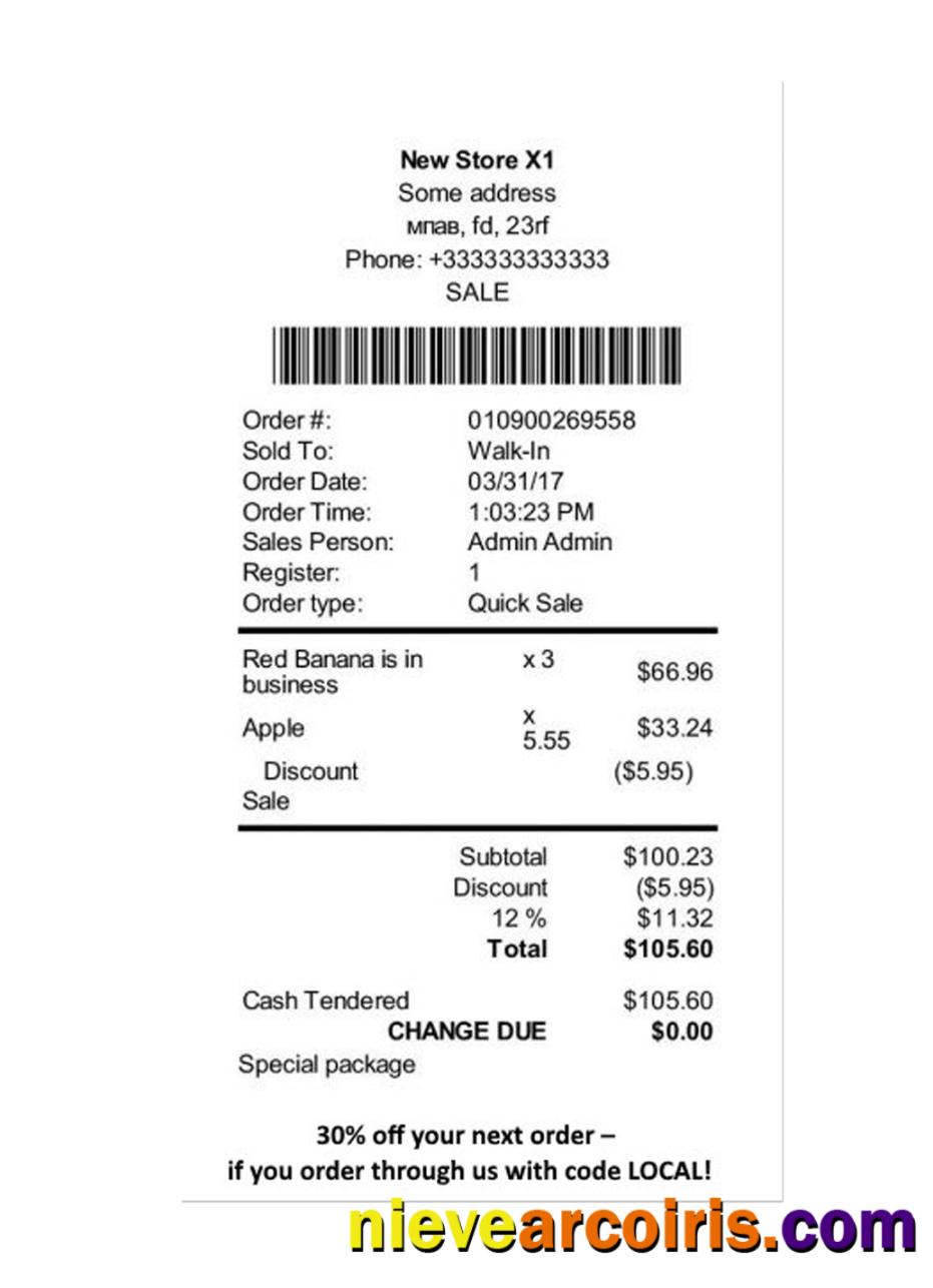 STORE Payment Receipt Photolook