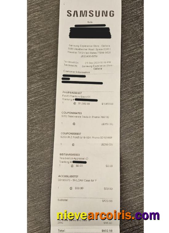 Samsung Electronics Payment Check Preview