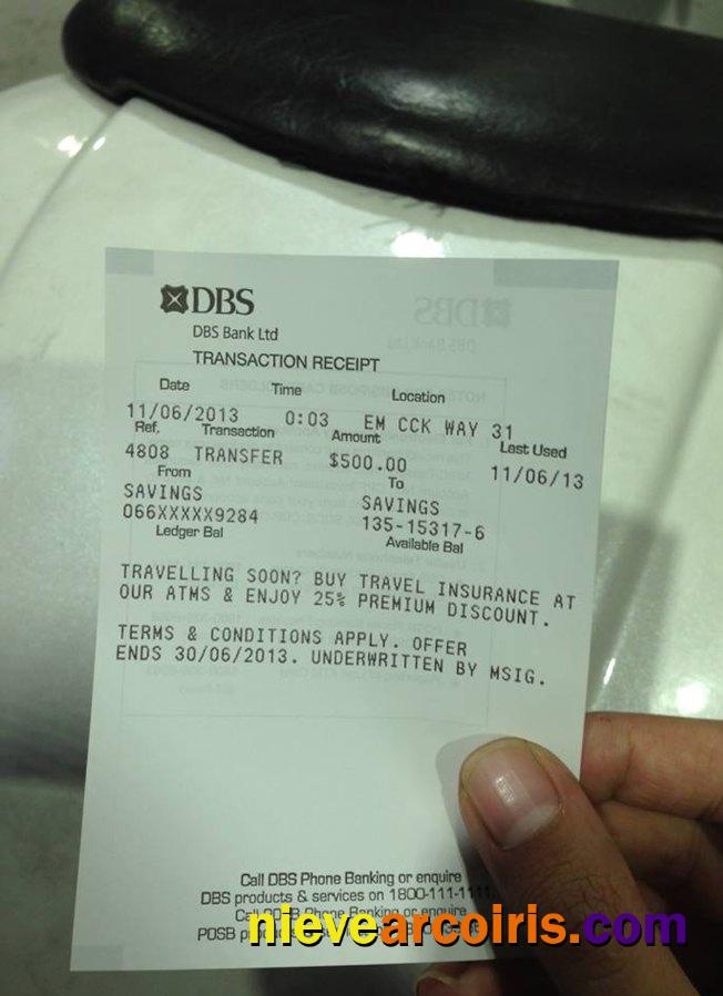 Singapore DBS Bank Check Photolook