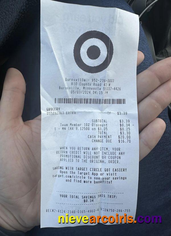 Target Corporation Check Preview