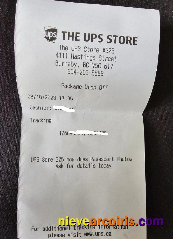 The UPS Store Payment Check Sample