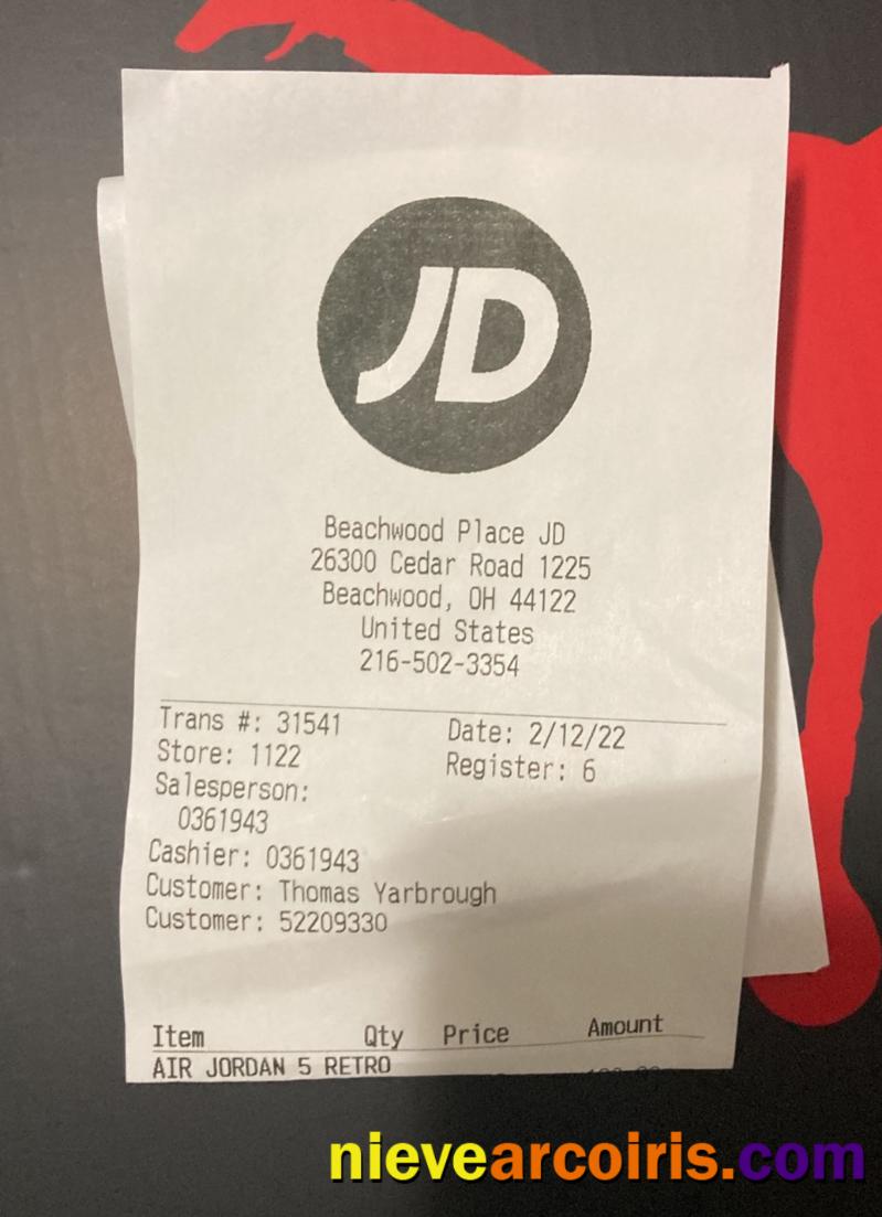 USA JD Payment Receipt Photolook