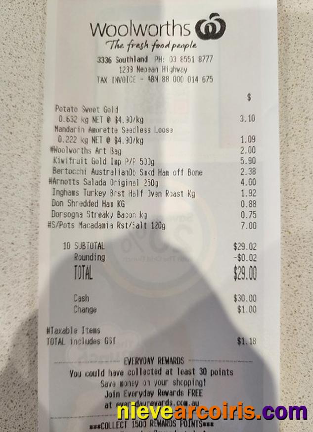 Woolworths Market Payment Check Photolook