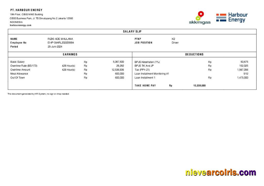 Realistic Harbour Energy Salary Slip Template In Word And PDF Formats.pdf, 3