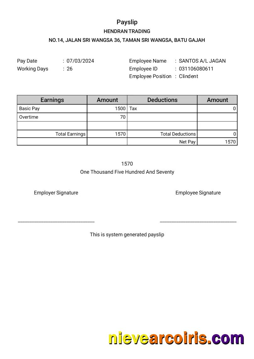 Editable Hendran Tranding Building Company Payslip Template In Word And PDF Formats.pdf, 1