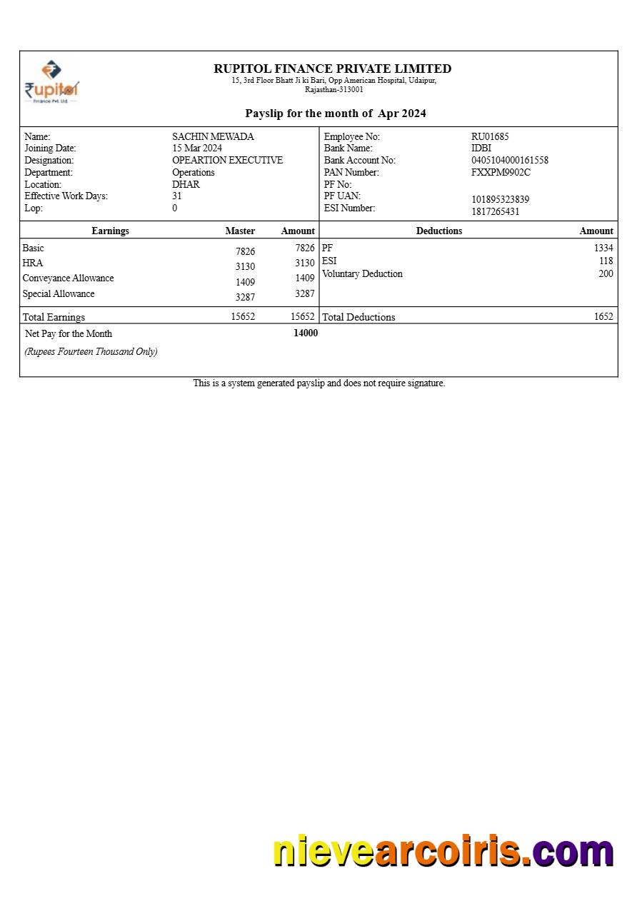 Realistic Rupitol Finance Payslip Template In Word And PDF Formats.pdf, 1