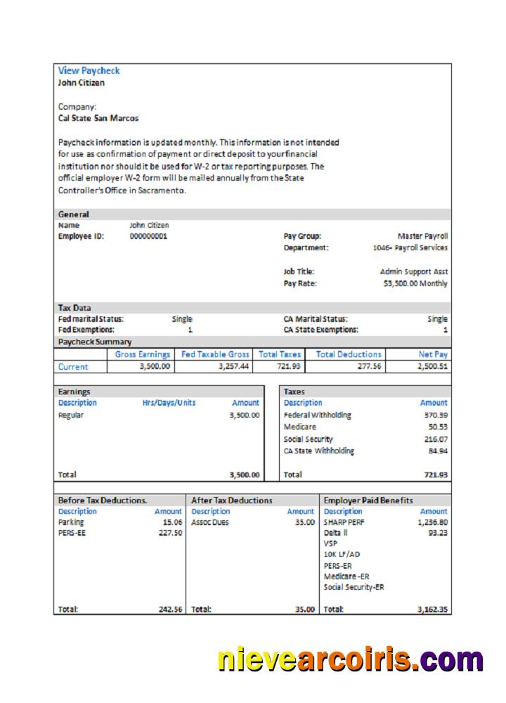 USA Cal State San Marcos Payroll Services Company Preview