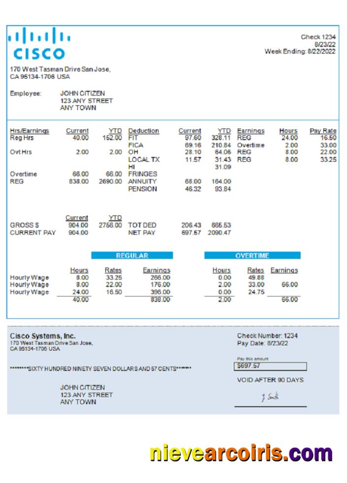 USA Cisco Systems, Inc. Hardware Company Template