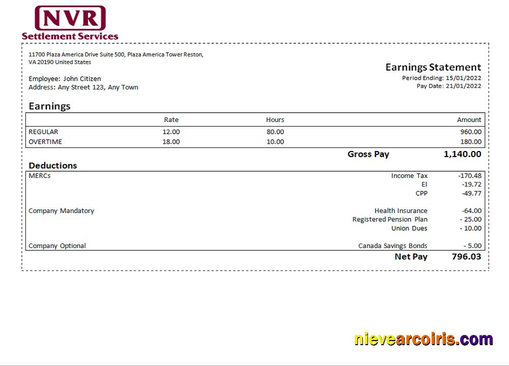 USA Construction Company Employee Sheet Template