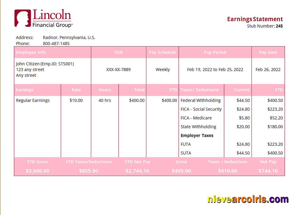Editable USA Insurance Company Employee Sheet Template In Word And PDF Format, Version 2