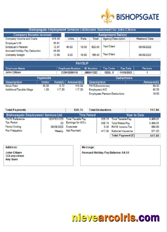 United Kingdom Bishopsgate Payroll Services Company Photolook