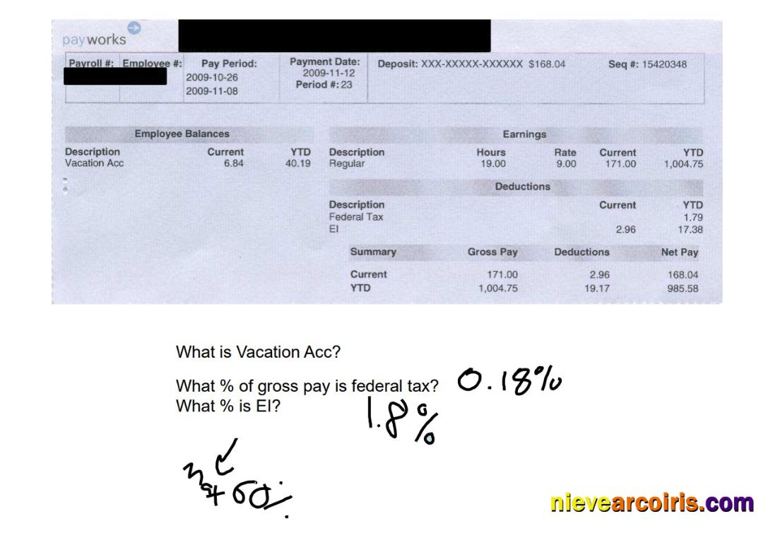 Vacation Acc Pay Works Sample