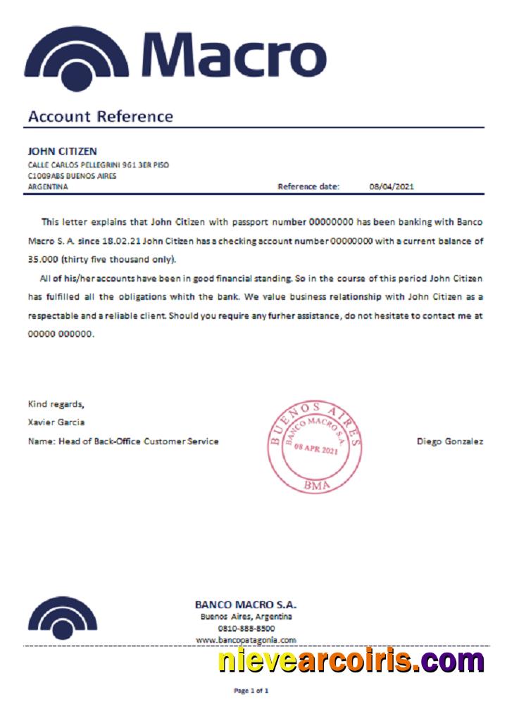Argentina Banco Macro Reference Preview