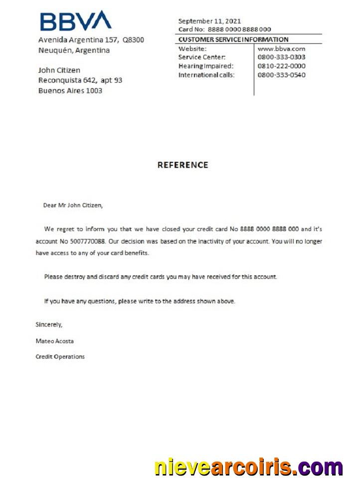 Argentina BBVA Bank Closure Reference Photolook