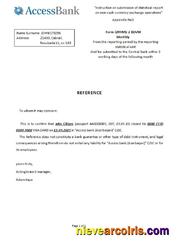 Azerbaijan Access Closure Reference Photolook