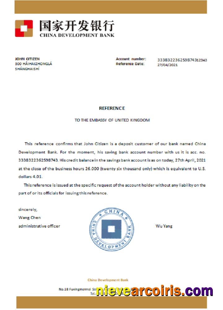 China Development Bank Reference Preview