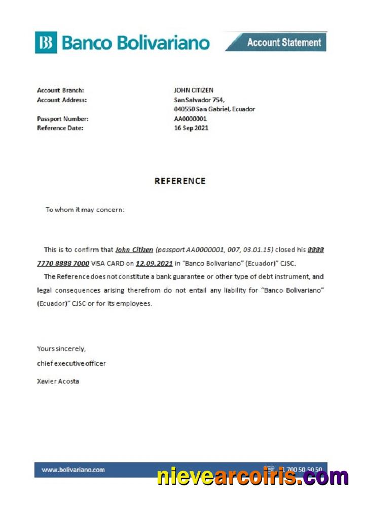 Ecuador Banco Bolivariano Bank Closure Reference Preview