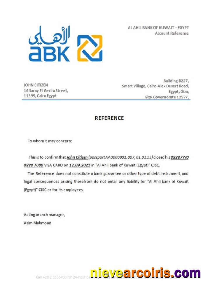 Egypt Al Ahli Bank Of Kuwait Closure Reference Photolook