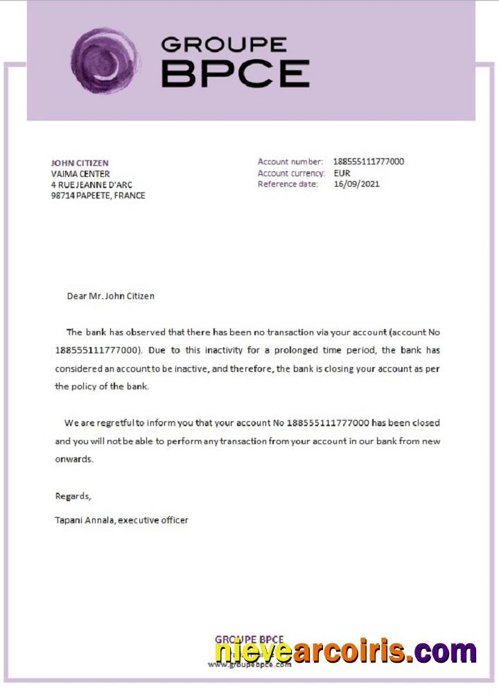 France Groupe BPCE Closure Reference Photolook