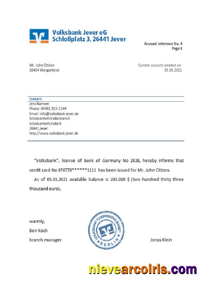 Germany Volksbank Reference Preview