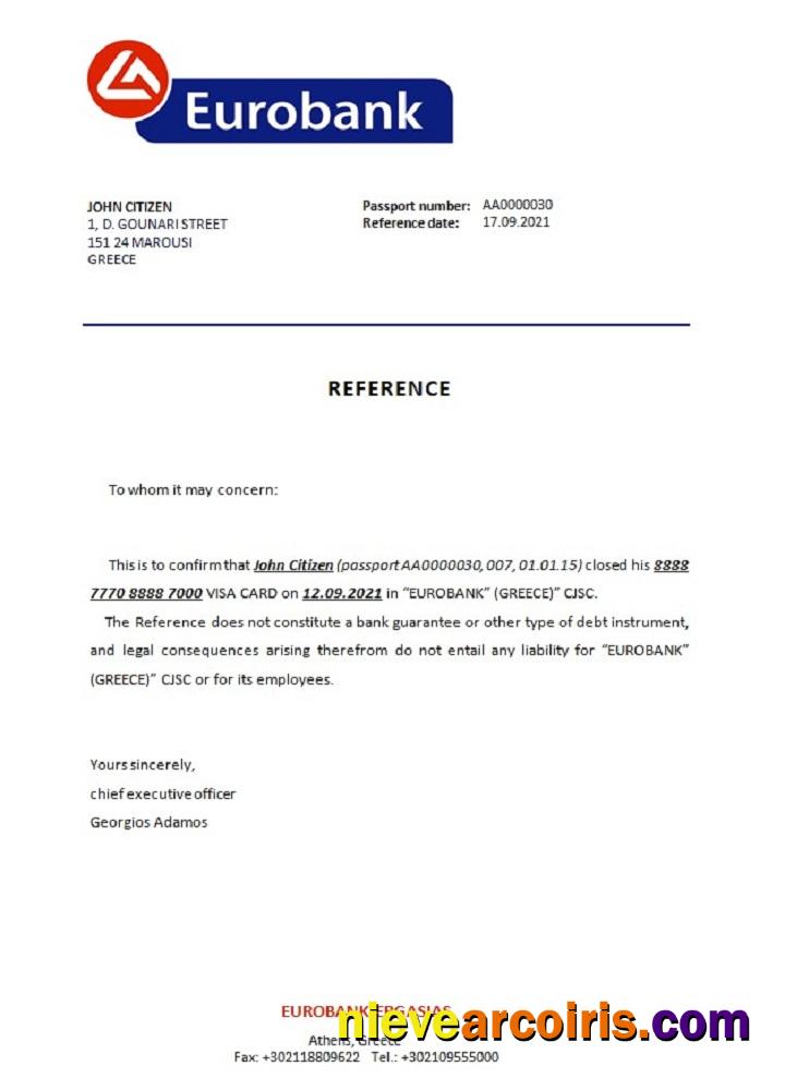 Greece Eurobank Closure Reference Preview