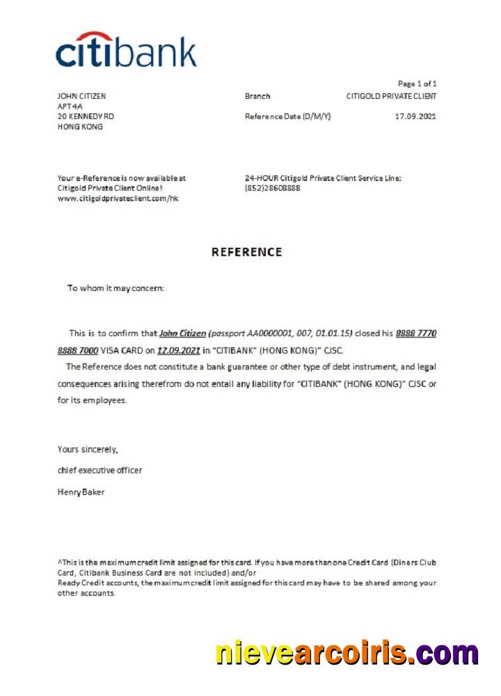 Hong Kong Citibank Closure Reference Photolook
