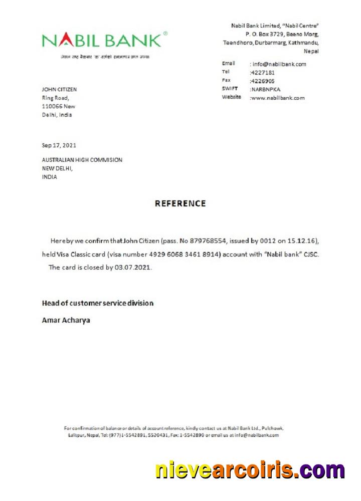 India Nabil Bank Closure Reference Photolook