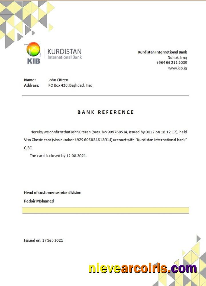 Iraq Kurdistan International Closure Reference Photolook