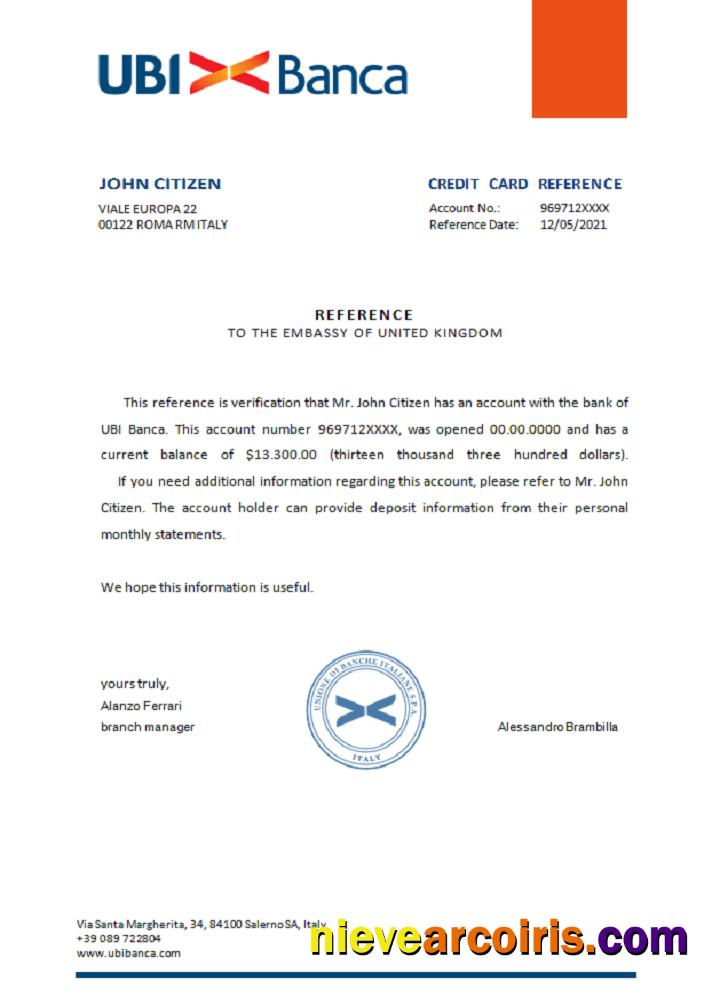 Italy Ubi Banca Reference Preview