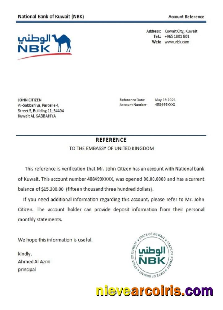 Kuwait National Bank Of Kuwait Reference Preview