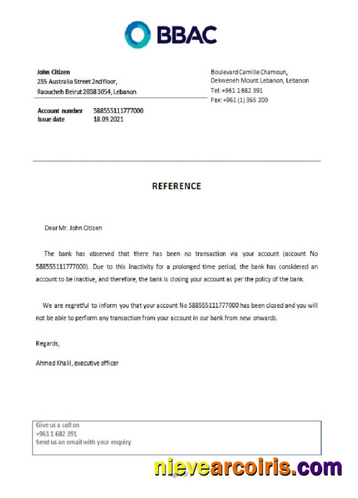 Lebanon BBAC Closure Reference Photolook