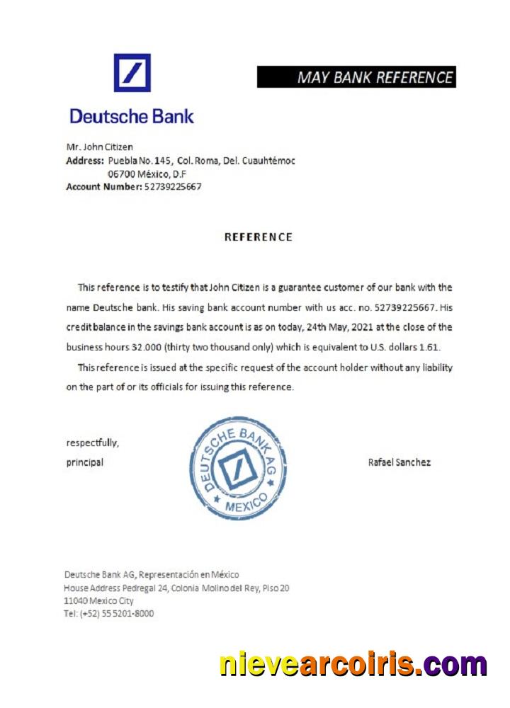 Mexico Deutsche Bank Reference Preview