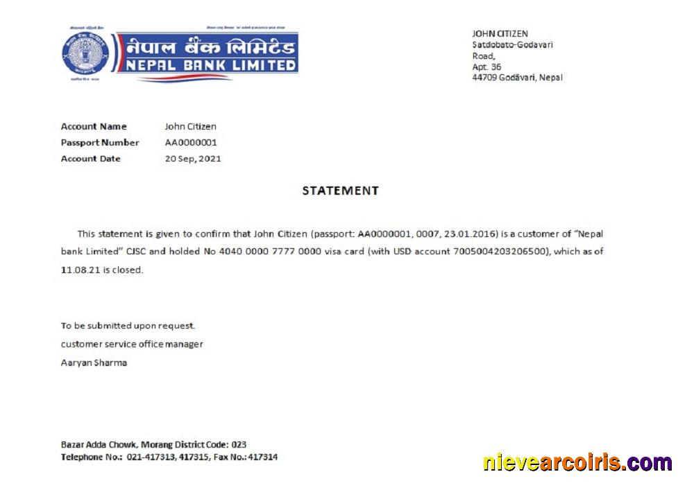 Nepal Nepal Bank Closure Reference Preview