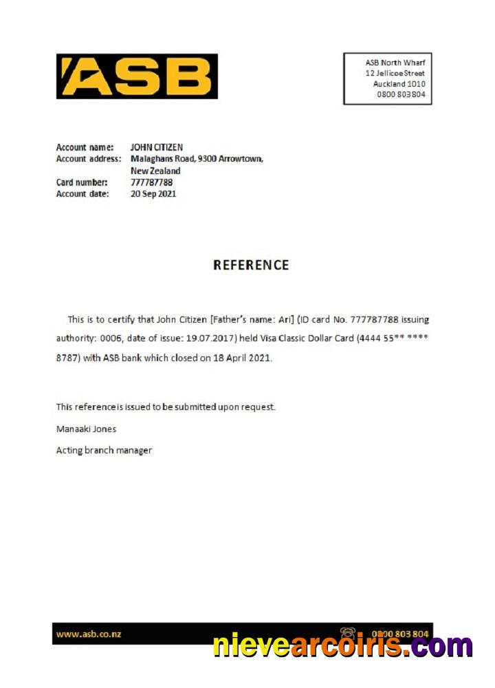 New Zealand ASB Closure Reference Photolook