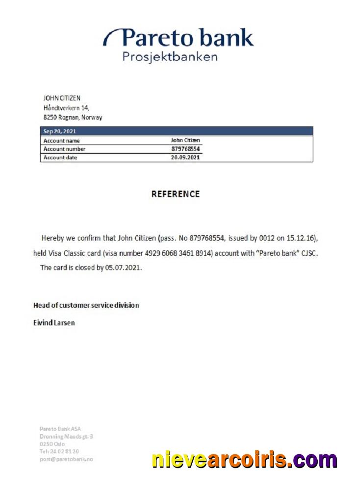 Norway Pareto Closure Reference Preview
