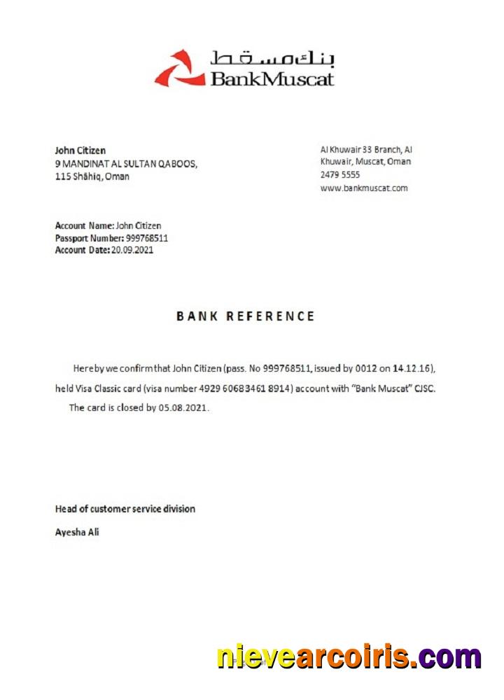 Oman Muscat Closure Reference Photolook
